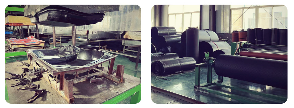 Hot Press Molding Process,Raw Material Roll Preparation and Pre-Cutting Setup