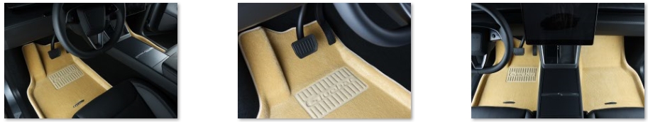 Luxury interior car floor mats