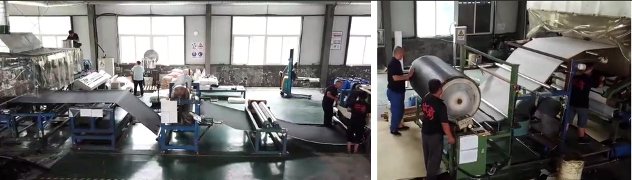 Factory workshop assembly line