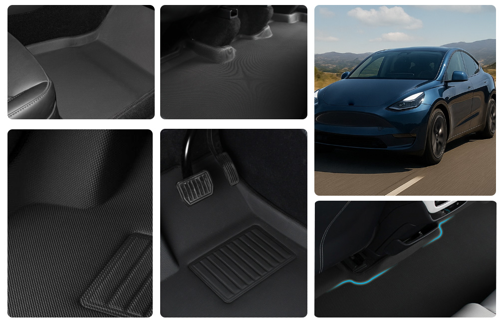 Streamlined design of car floor mats - enhancing the integrity of space