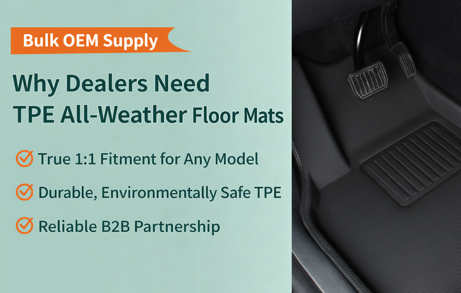 Why Dealers Need TPE All-Weather Floor Mats