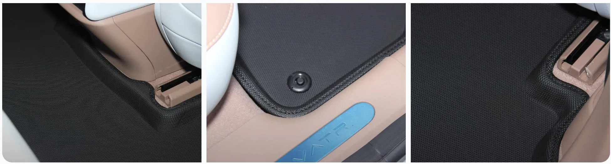 Precision fitment of BMW TPE floor mats for LHD and RHD markets