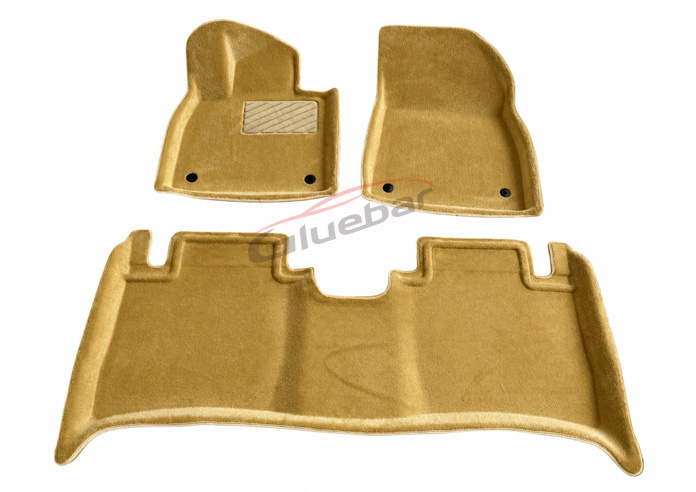 2024 Zeekr 001 5-Seater Custom Fit Gold-Tone Carpet Floor Mats (LHD)