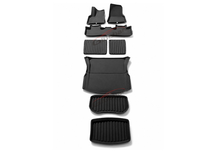 2025 Tesla Model 3 Full Set TPE Floor Mats