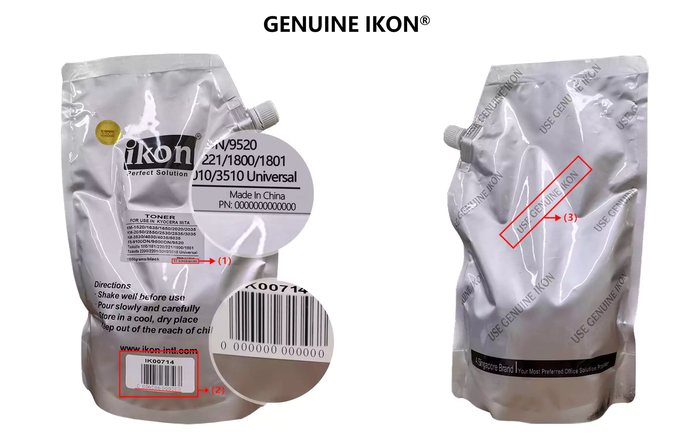 FAKE IKON PRODUCTS CIRCULATING IN THE MARKET