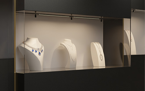 Boutique Jewelry Showcase Lighting