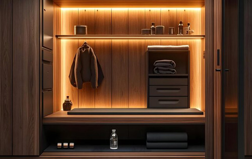 Backlit Wardrobe Display Lighting
