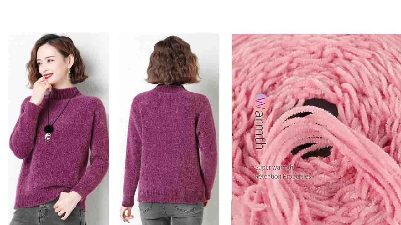 13.0NM dyed chenille yarn for garments