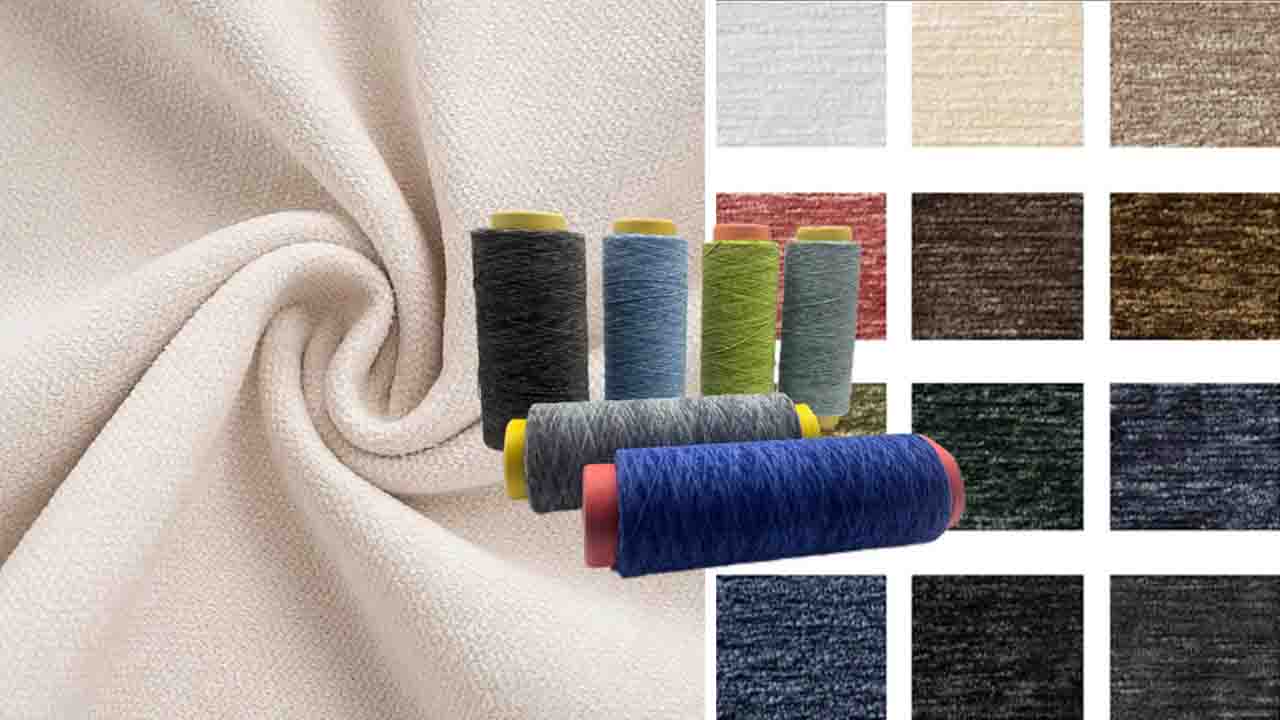 2.5NM chenille yarn in stock for sofa fabric