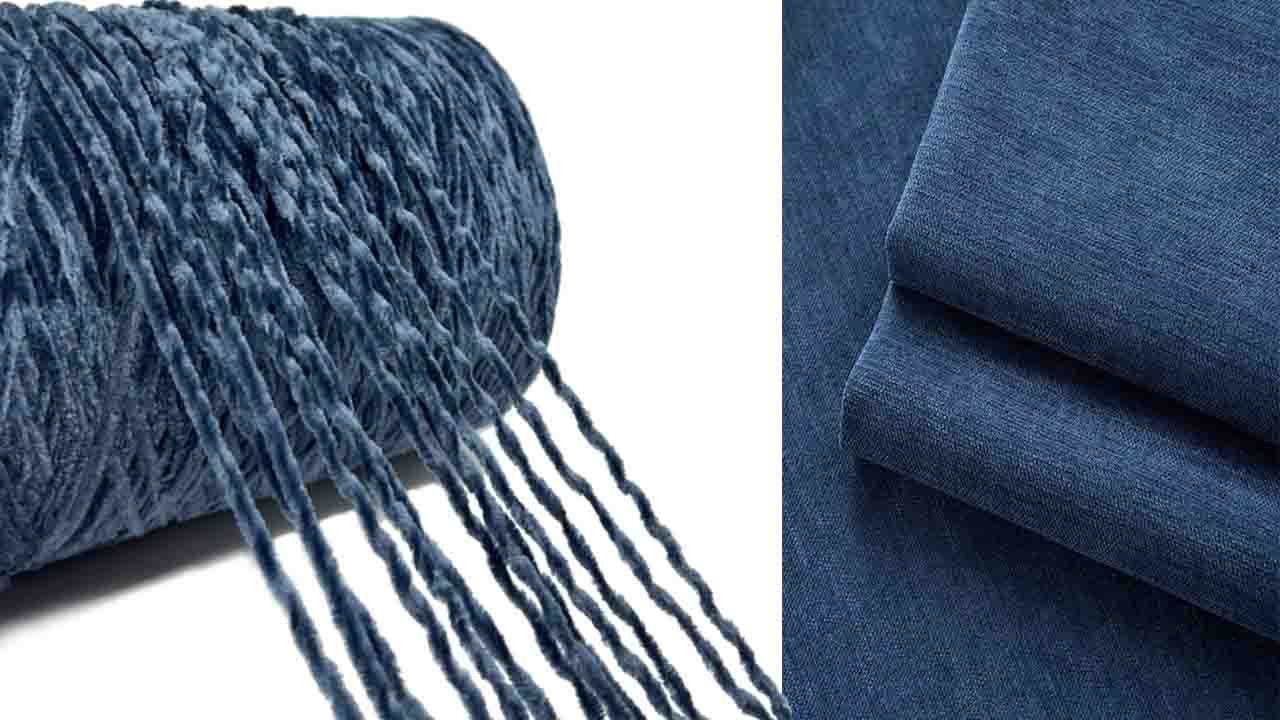 2.5NM chenille yarn in stock for sofa fabric