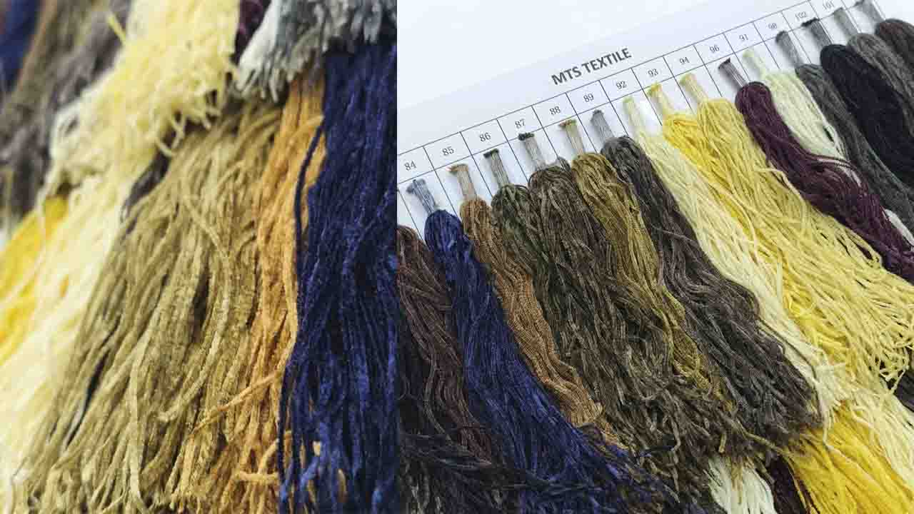 6.5NM dyed dark black chenille yarn for traditional scarves and shawls