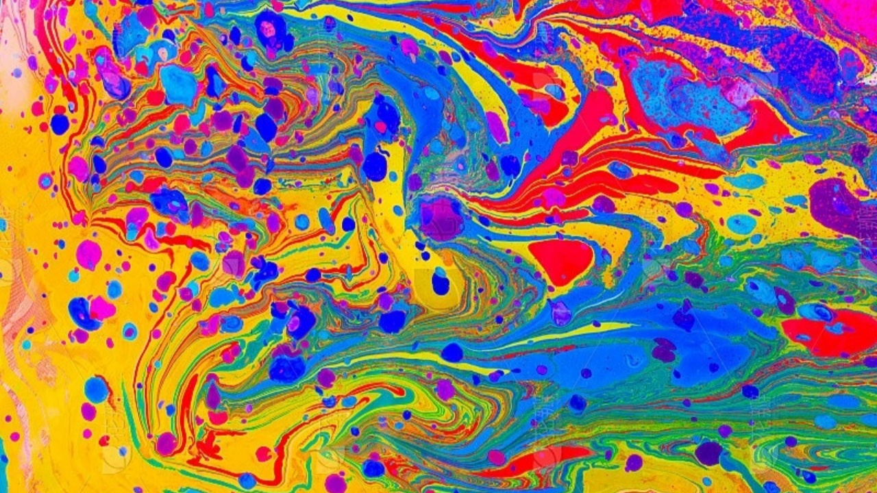 Multi color chenille yarn