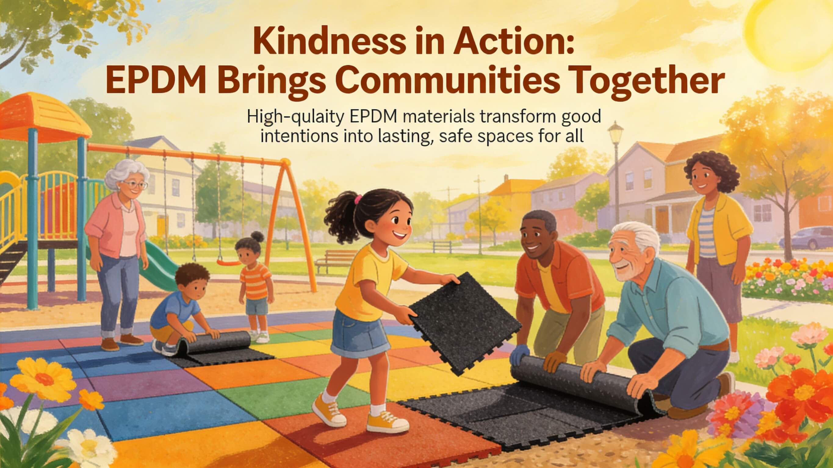 How Our EPDM Rubber Granules Supported a Customer’s Heartwarming Park Charity Project