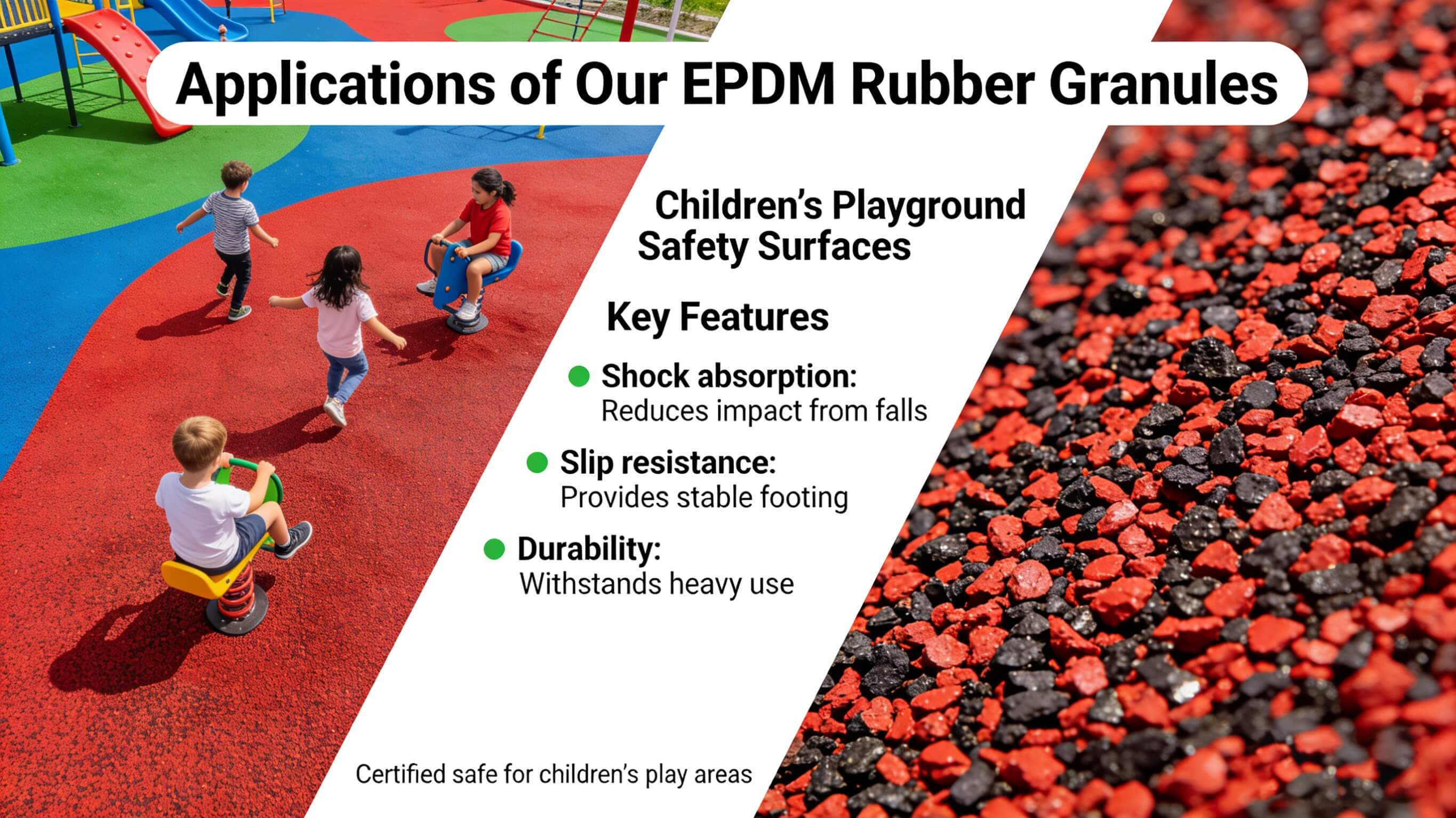 Applications of Our EPDM Rubber Granules