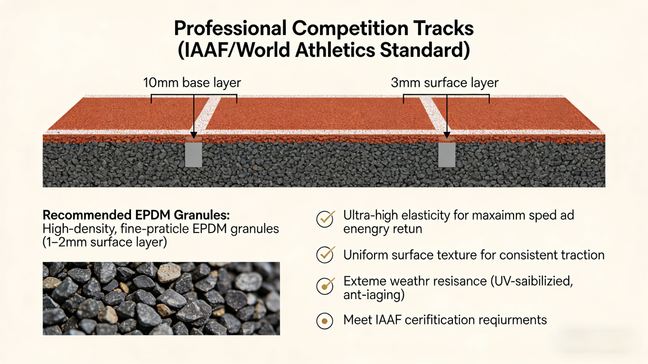 EPDM Rubber Granules: The Ultimate Material for All Types of Running Tracks