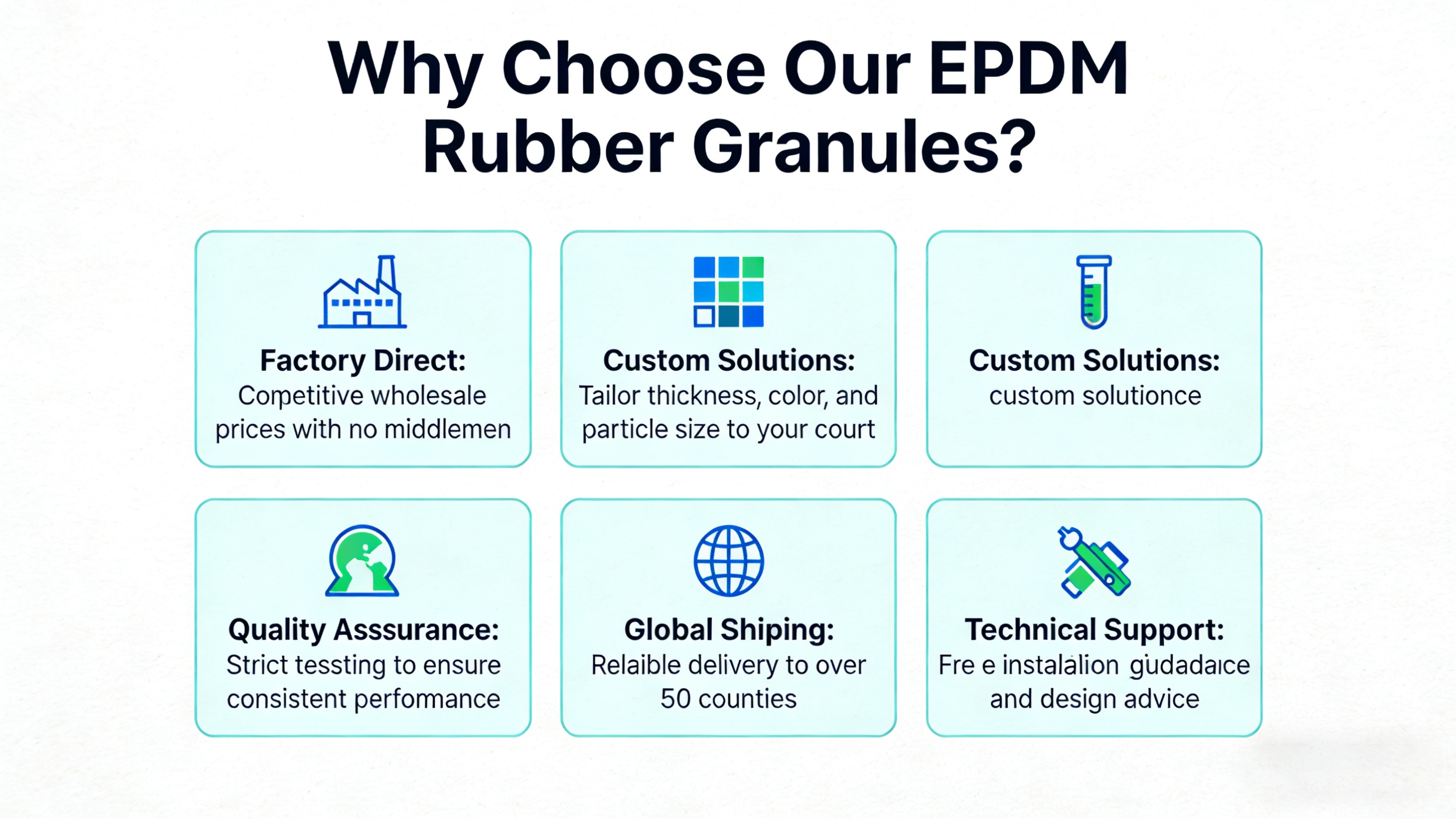 Why Choose Our EPDM Rubber Granules?