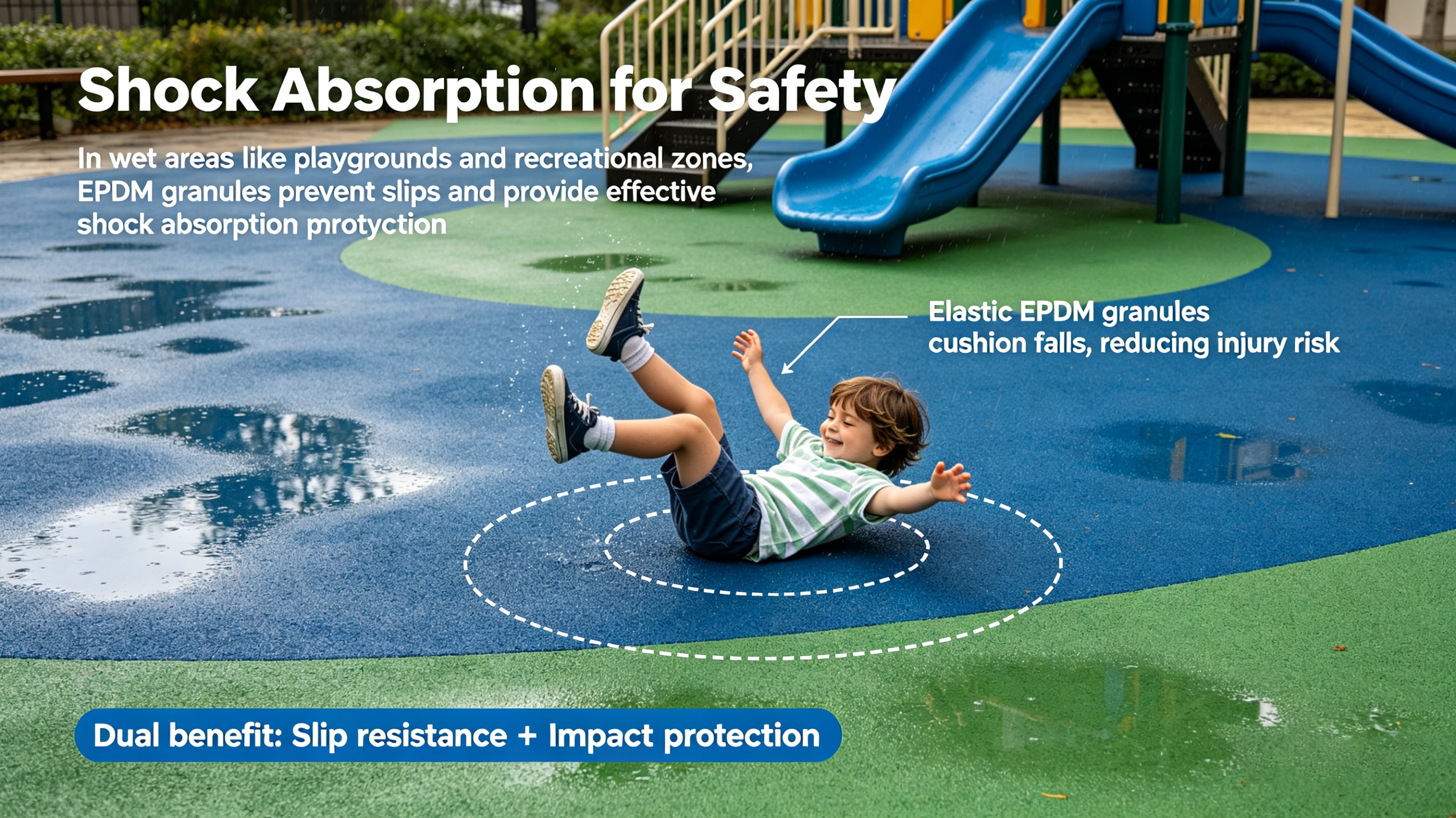 EPDM Granules for Wet Surfaces: Ultimate Slip-Resistant Solution