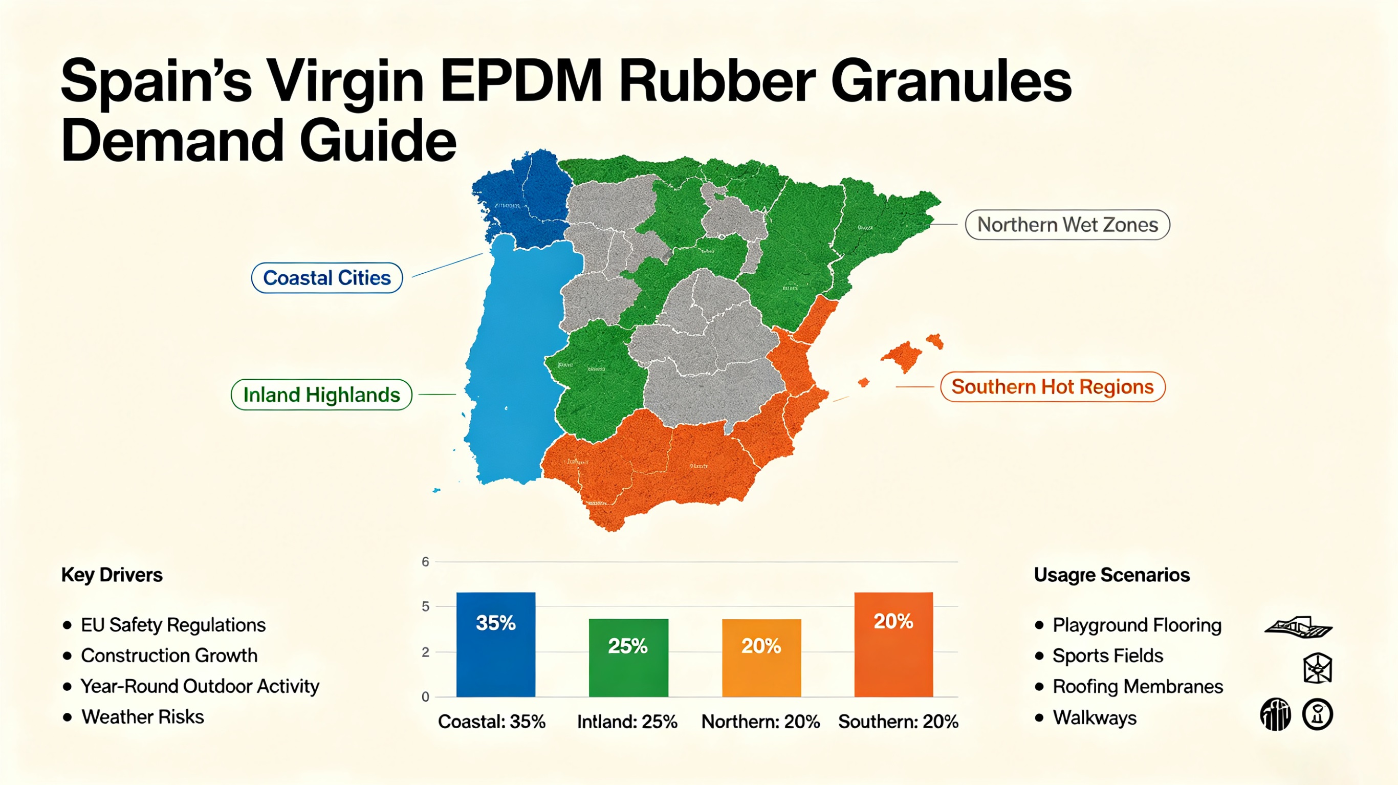 Where EPDM Granules Are in High Demand Across Spain