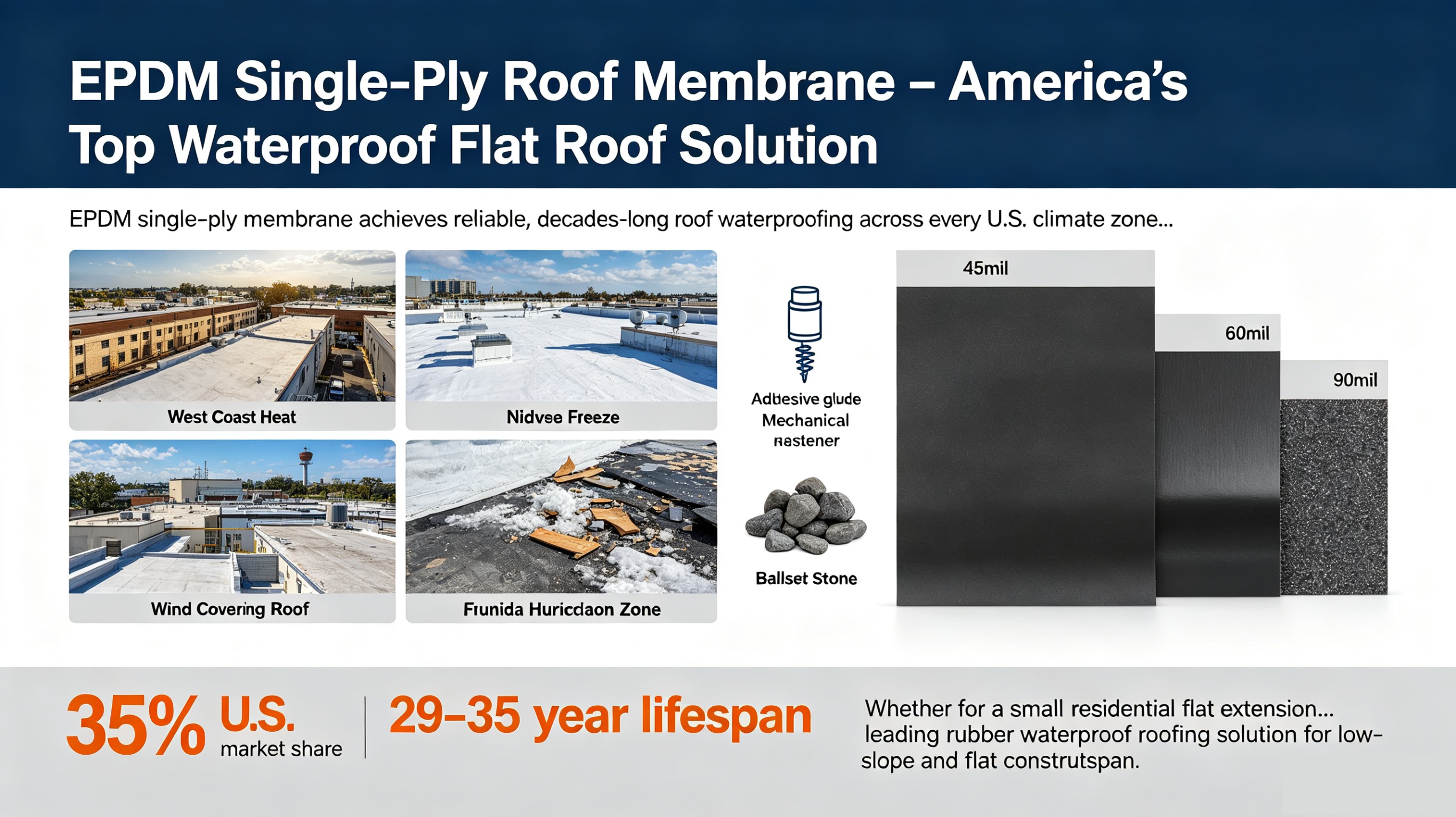 How EPDM Single-Ply Membrane Delivers Reliable Roof Waterproofing in the US