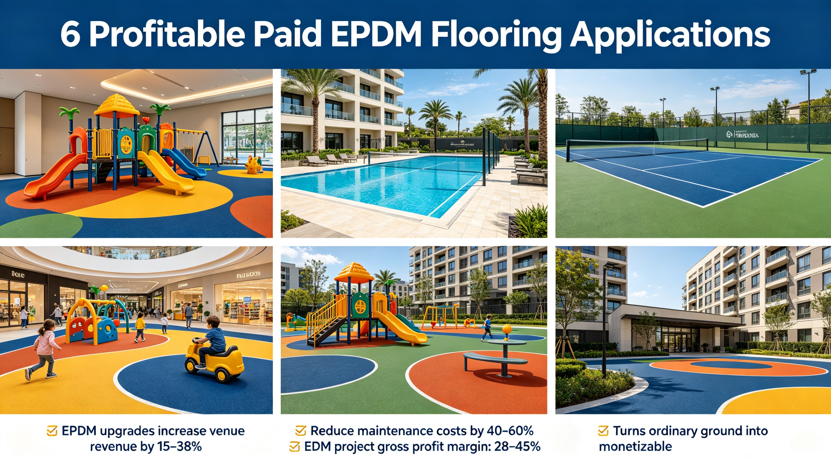 Profitable EPDM Flooring Installation Locations in the US 