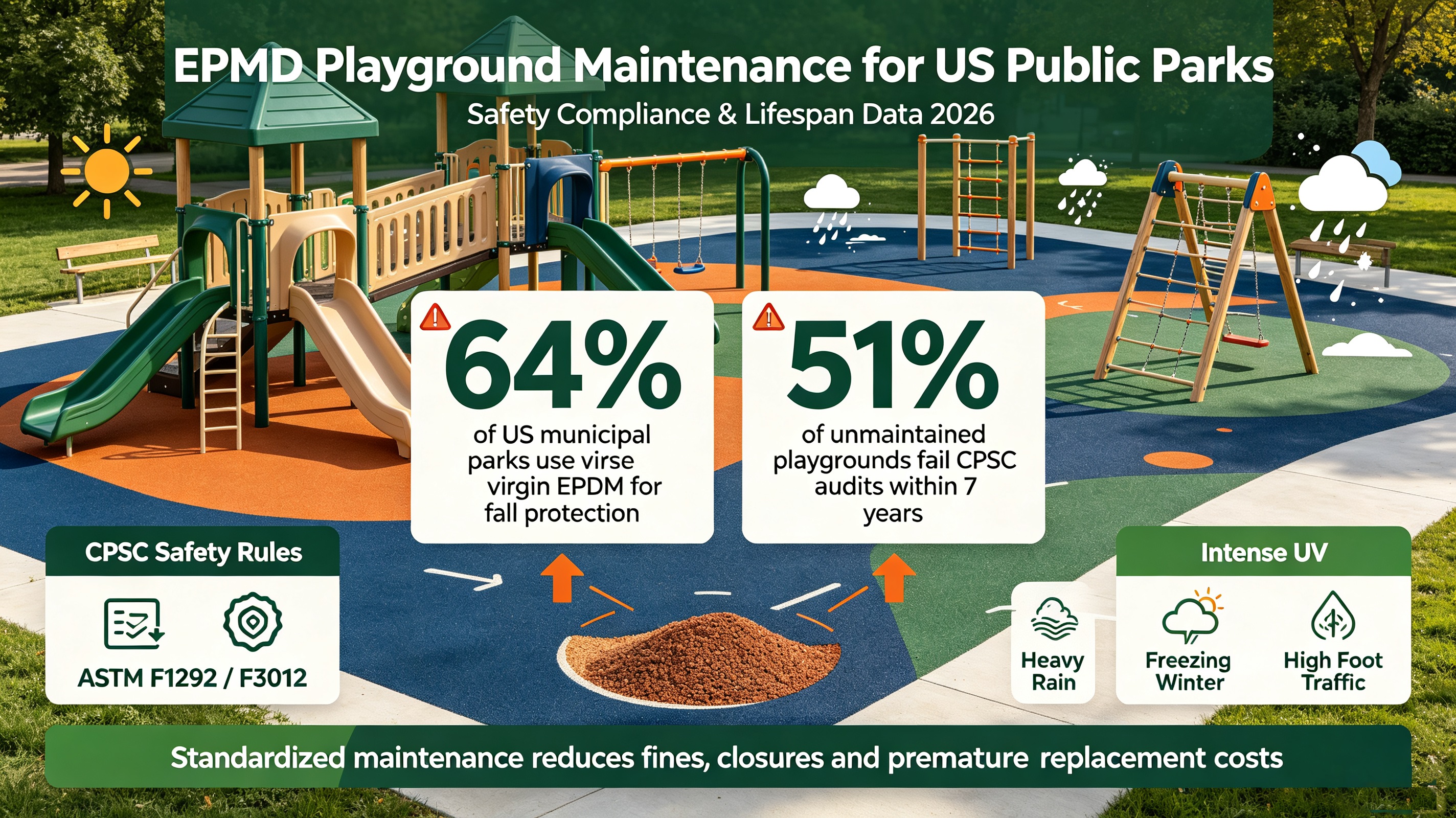 US Public Park EPDM Playground Maintenance Guide