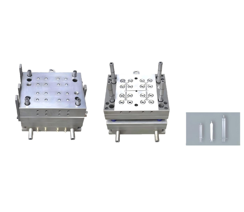 3-Part Syringe Barrel Mold